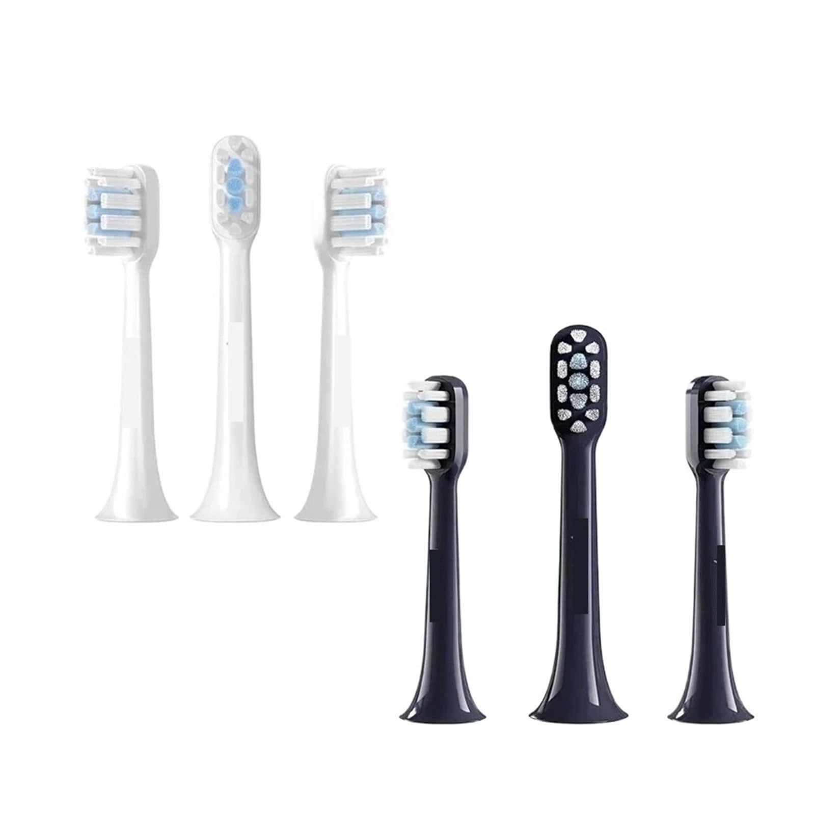 3 cabezales de cepillo dental, compatible con Xiaomi, T301 T302 | Recambios, incluye 3 cabezales de cepillo dental(6 pcs Blue)