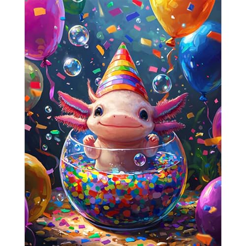 RICUVED Animales Kit de Pintura por Números para Adultos - adorables Pintura por Números con Lienzo 30x40cm, 3 Pinceles, Pinturas Acrílicas y Gancho Metálico - Ideal para Principiante