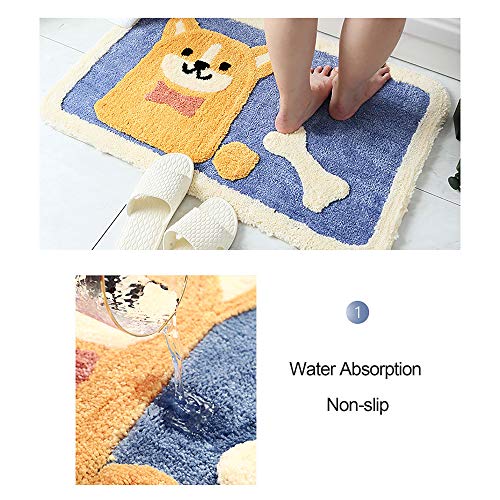 CHSG Tappeti da Doccia Bagno a Pelo Lungo