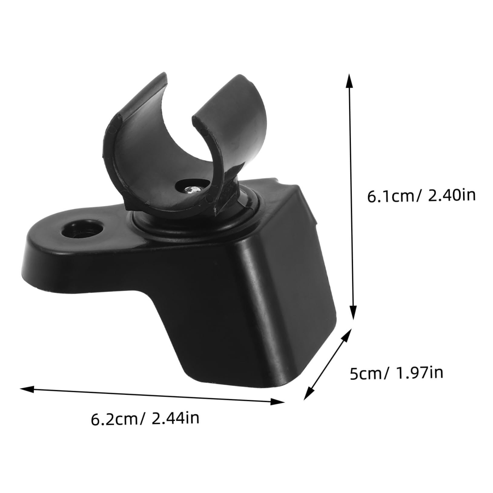 Clip portale per torcia elettrica per casco da lavoro, accessorio leggero e resistente per professionisti e fai da te