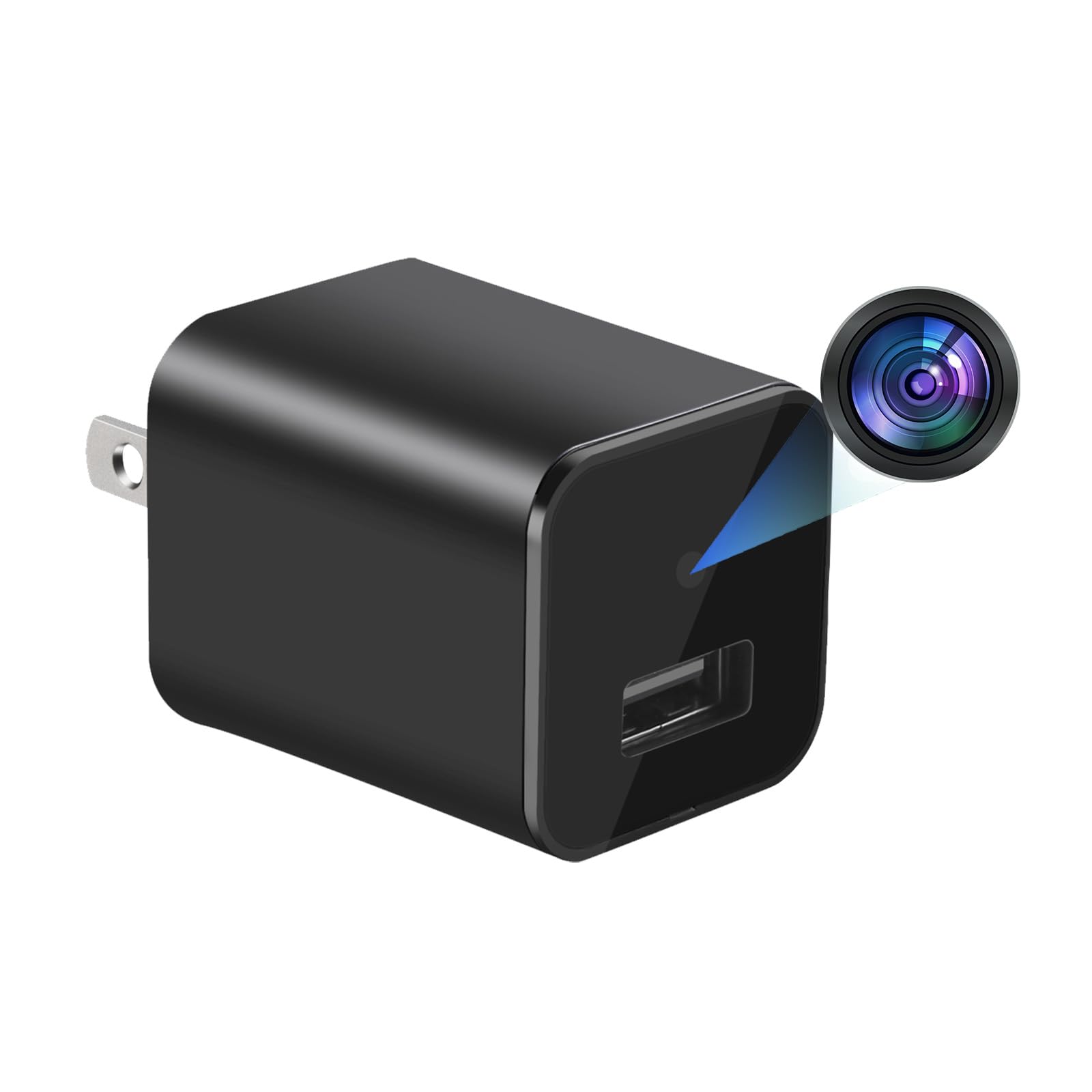 PATTERSON Hidden Camera Spy Cam 1080P - USB Charger Full HD No-WiFi Security Cam with Plug-in Power Local