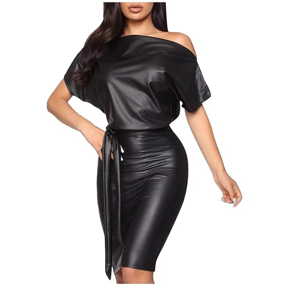 Leather short gown Clearance