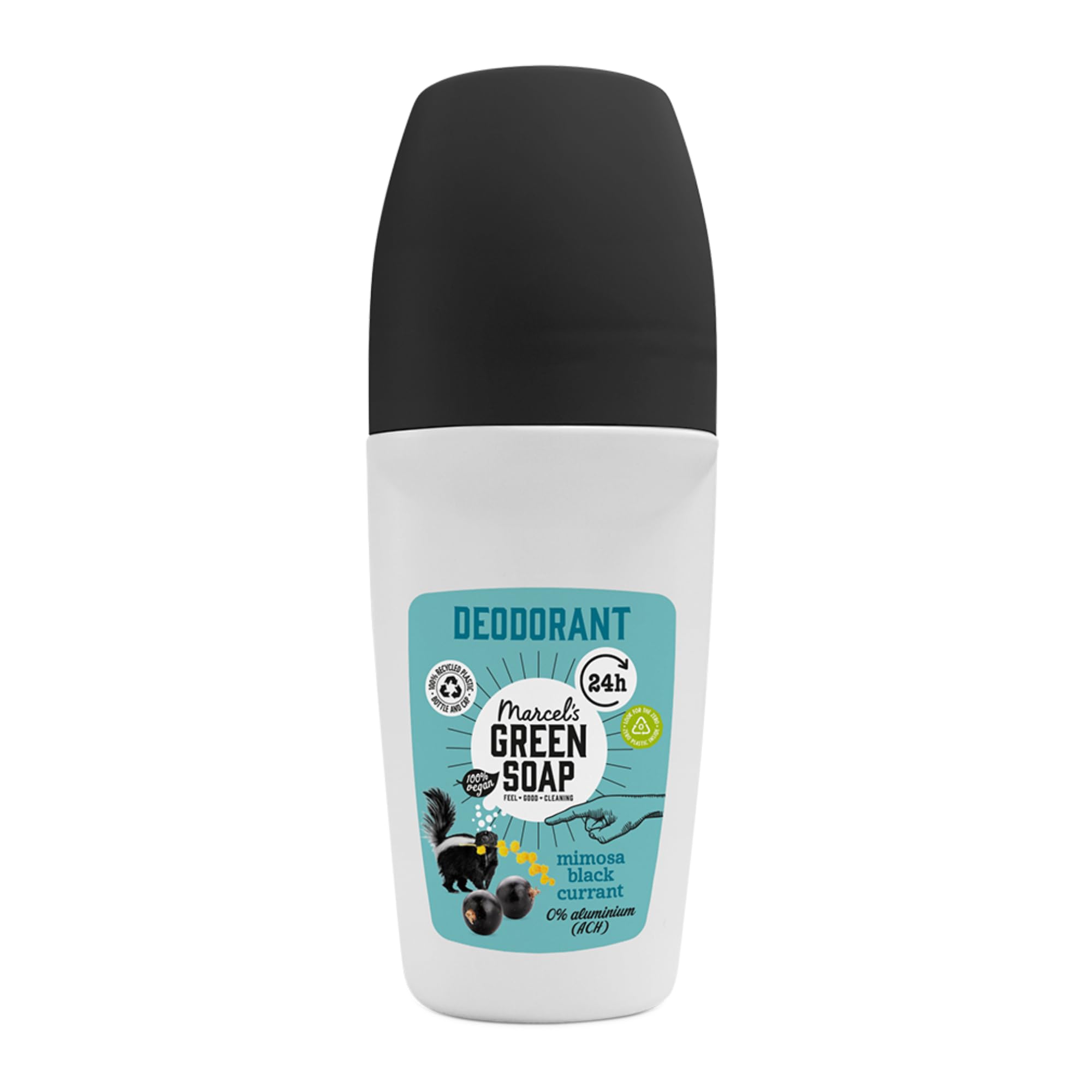 Marcel's Green Soap - Deodorant Roller Mimosa & Blackcurrant - Fresh armpits for 24 hours - Microplastic-free formula - Vegan - 50 ml