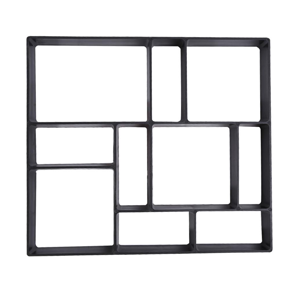 Molde de Jardín Molde de Pavé en PP Molde de Piedra Asimétrico para Bricolaje Camino Jardín Patio Terraza (45X40X4cm)