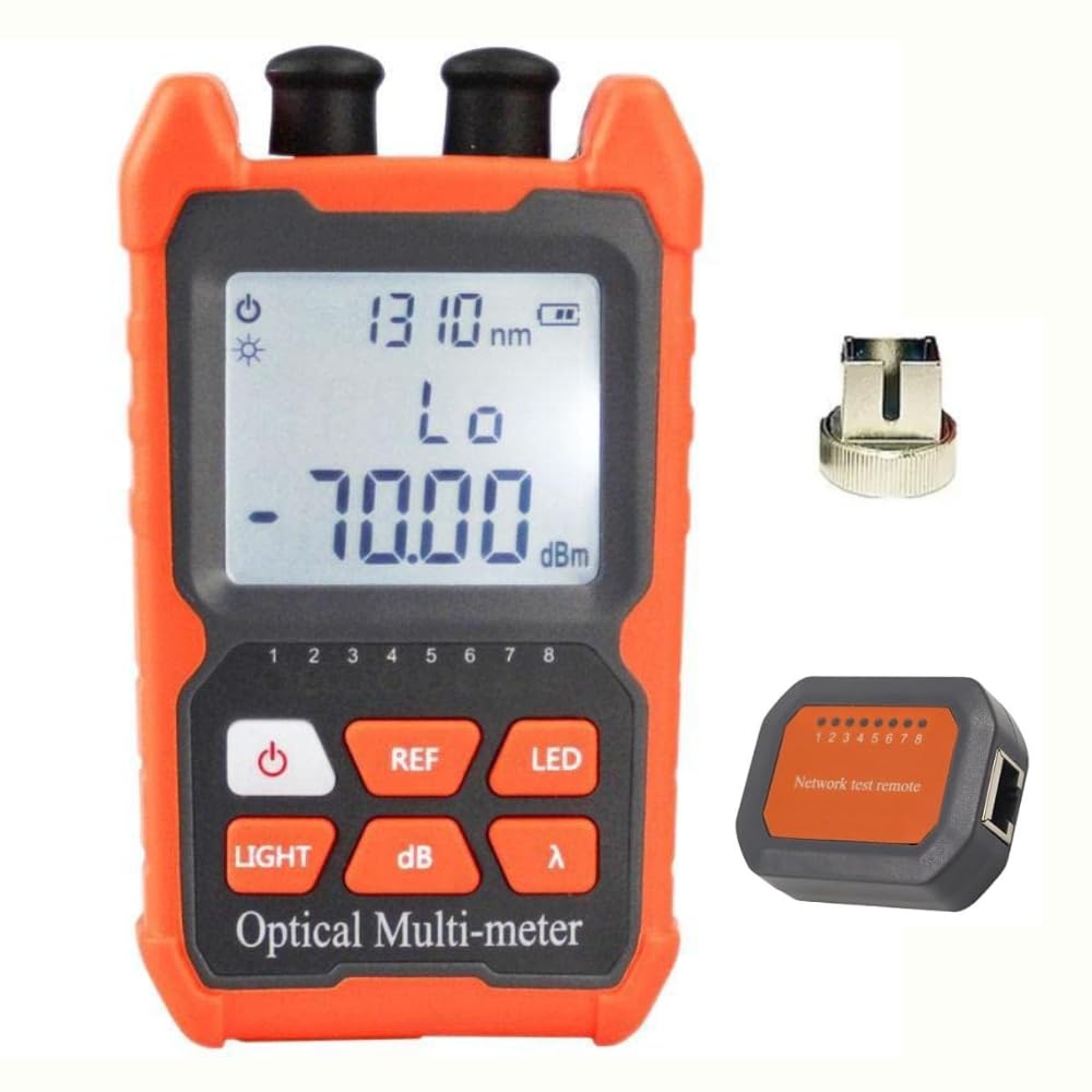 Corslet 3 in 1 Optical Power Meter with Laser Light Power Meter Optical Fiber Visual Fault Locater 2mw Vfl Lan Tester Rj45 Light Source FC/SC Universal Interface -70~+6dBm Network Cable Tester Rj45 (B0DFQ8QVB3) Amazon Price History, Amazon Price Tracker