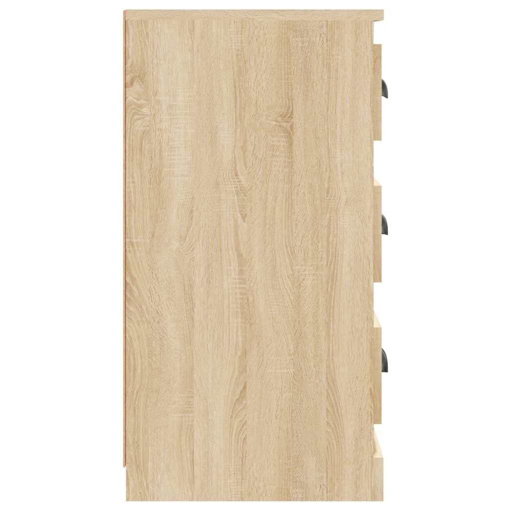 Kredensy 2 szt. dąb Sonoma materiał drewnopochodny, 70 x 35,5 x 67,5 cm, trwała szafka do przechowywania do salonu, jadalni, biura, odporna na wilgoć, klasyczne przechowywanie
