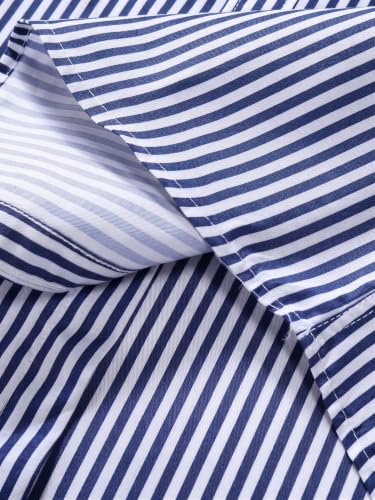 Image of Afflatus Men's Striped Casual Regular Fit Shirt Cotton Blend Stripe Full Sleeve Stylish Shirt for Men