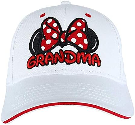 Disney Women's Minnie Mouse Grandma Fan Baseball Cap, White