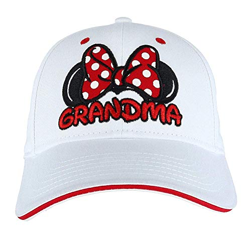 Disney Women's Minnie Mouse Grandma Fan Baseball Cap, White #TOP11