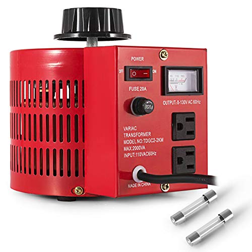 Promo 40% OFF Nisorpa 2000W Variable Transformer 2000VA AC AC Variable Voltage Converter 2KVA 0-130V Output Auto Converter 20Amp for Electricity Promo 40% OFF Nisorpa 2000W Variable Transformer 2000VA AC AC Variable Voltage Converter 2KVA 0-130V Output Auto Converter 20Amp for Electricity