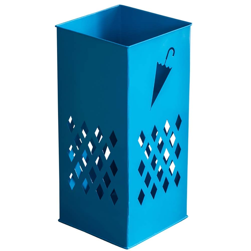 Support de parapluie en métal bleu haute qualité pour un rangement compact et élégant