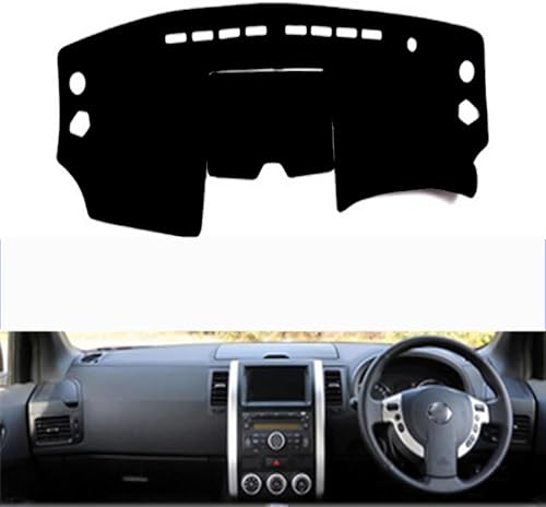 Compatible con Nissan x-Trail X Trail T31 2008-2013 RHD, cubierta de salpicadero de automóvil, resistente y duradera, cubierta antirreflejo