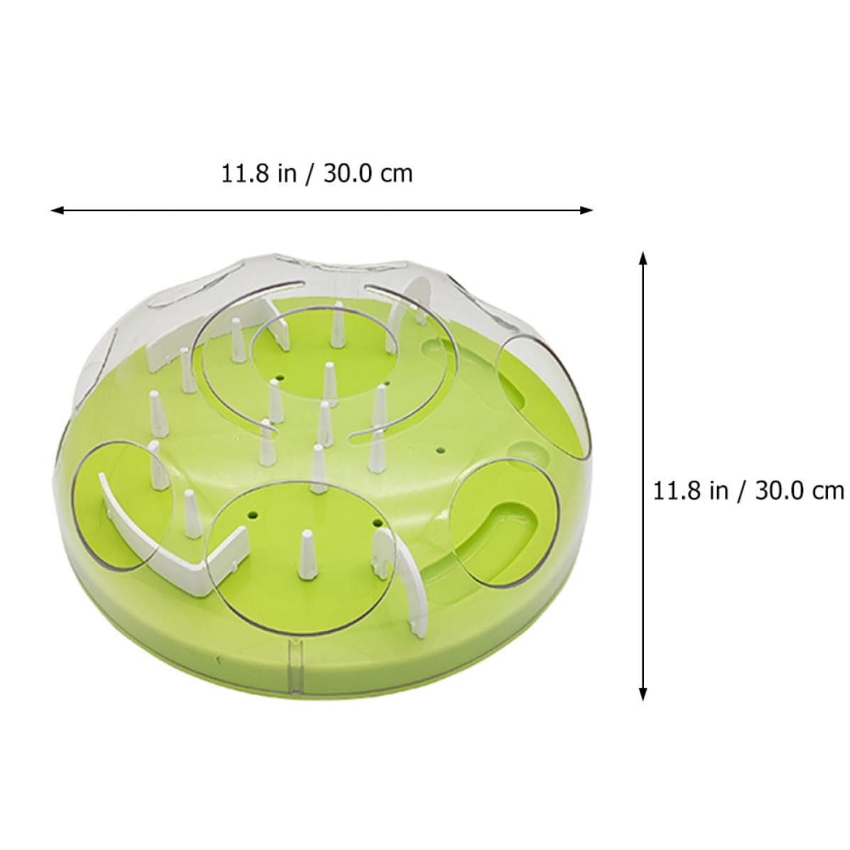 SOIMISS Alimentador Tipo Laberinto Juguete de Alimentación Lenta para Gatos Interactivo DIY, Abs, Verde, Fácil de Lavar, para Alimentación, para Gatos
