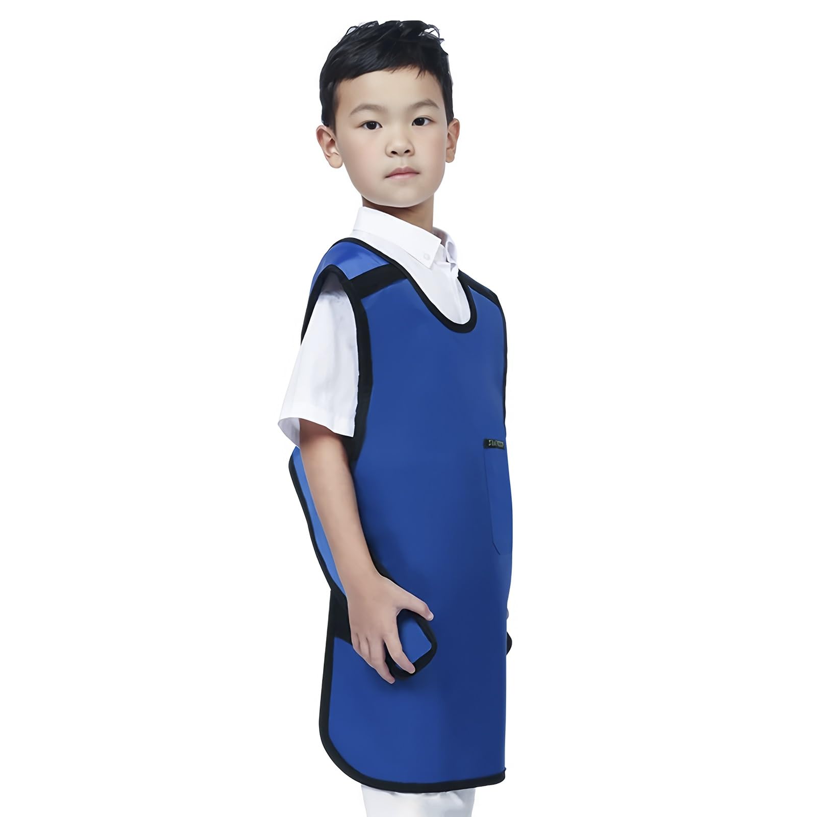 Kinder-Röntgenschürze, Robuster Bleikittel Mit Verstellbarem Schnallenriemen, Universalgröße(Blue 0.35mmPb)