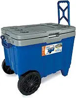 Caixa Térmica Cooler 54l Rodas Grandes Praia Camping Antares
