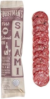 Foustman's Cabernet Wine Salami - Artisanal Nitrate-Free Pork Salami, Naturally Cured, Gluten & Dairy Free
