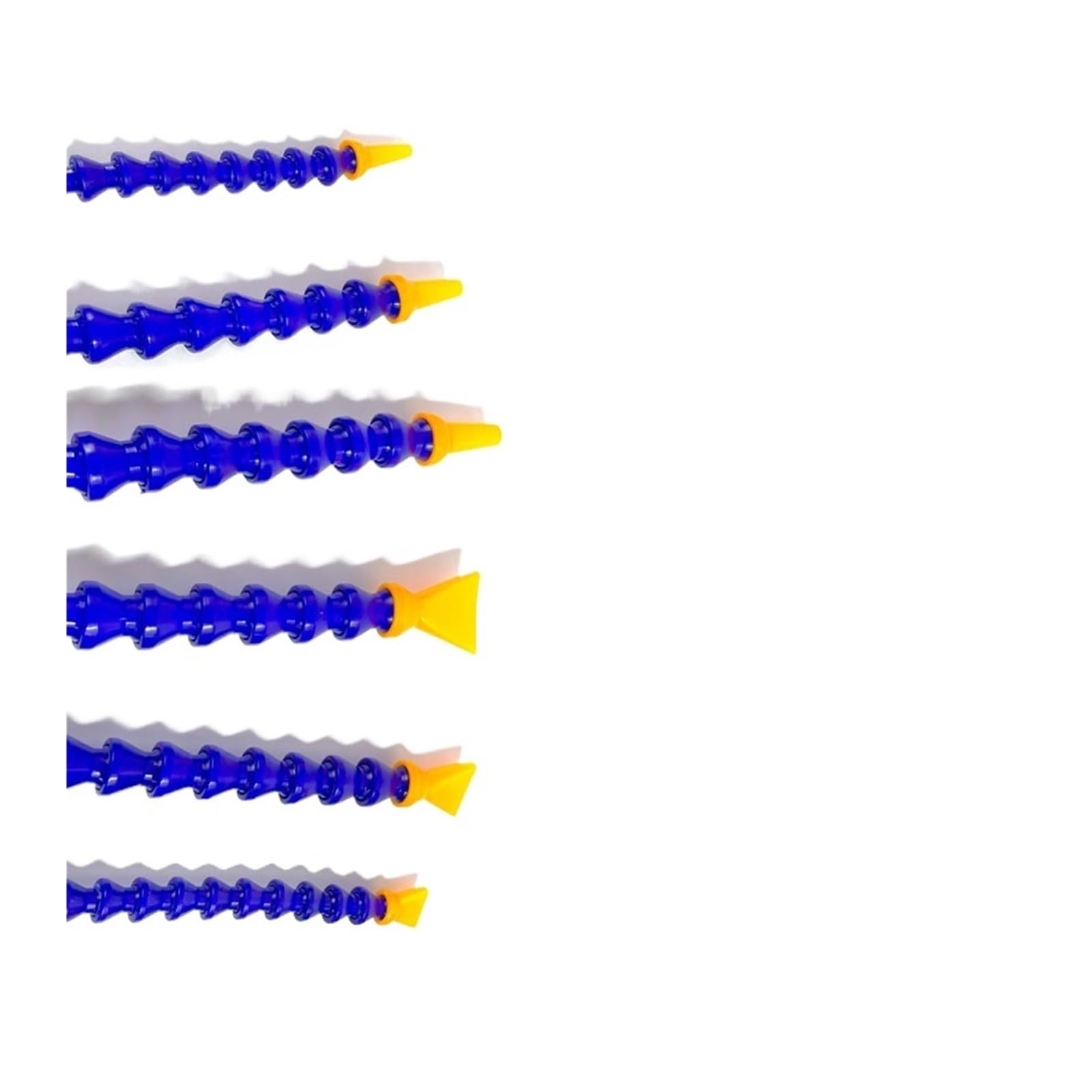 1 stücke Pneumatische Rohr 1/4 "3/8" 1/2 "Außengewinde Kunststoff Flexible Wasser Öl Kühl Rohr Schlauch for drehmaschine CNC Maschine (Color : Round-600MM, Size : 3/8")