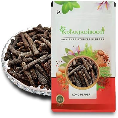 IndianJadiBooti Pipal Badi - Whole Long Pepper (Piper Longum) - Pipli - Premium Grade for Immunity, Digestion & Respiratory Comfort - 100g
