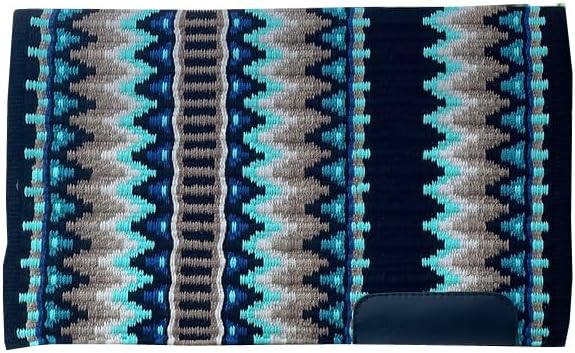 HUMAYL Saddlery Saddle Pad/Blanket for Horses Western Show Horse Saddle Blanket New Zealand Design Handmade Wool Saddle Blanket Top Wool Saddle Pad Regular Size : 34" L x 36" W x 1" inches PAD0311