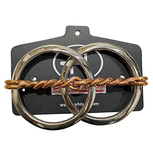 BAR H EQUINE Horse O Ring with Twisted Copper Wire