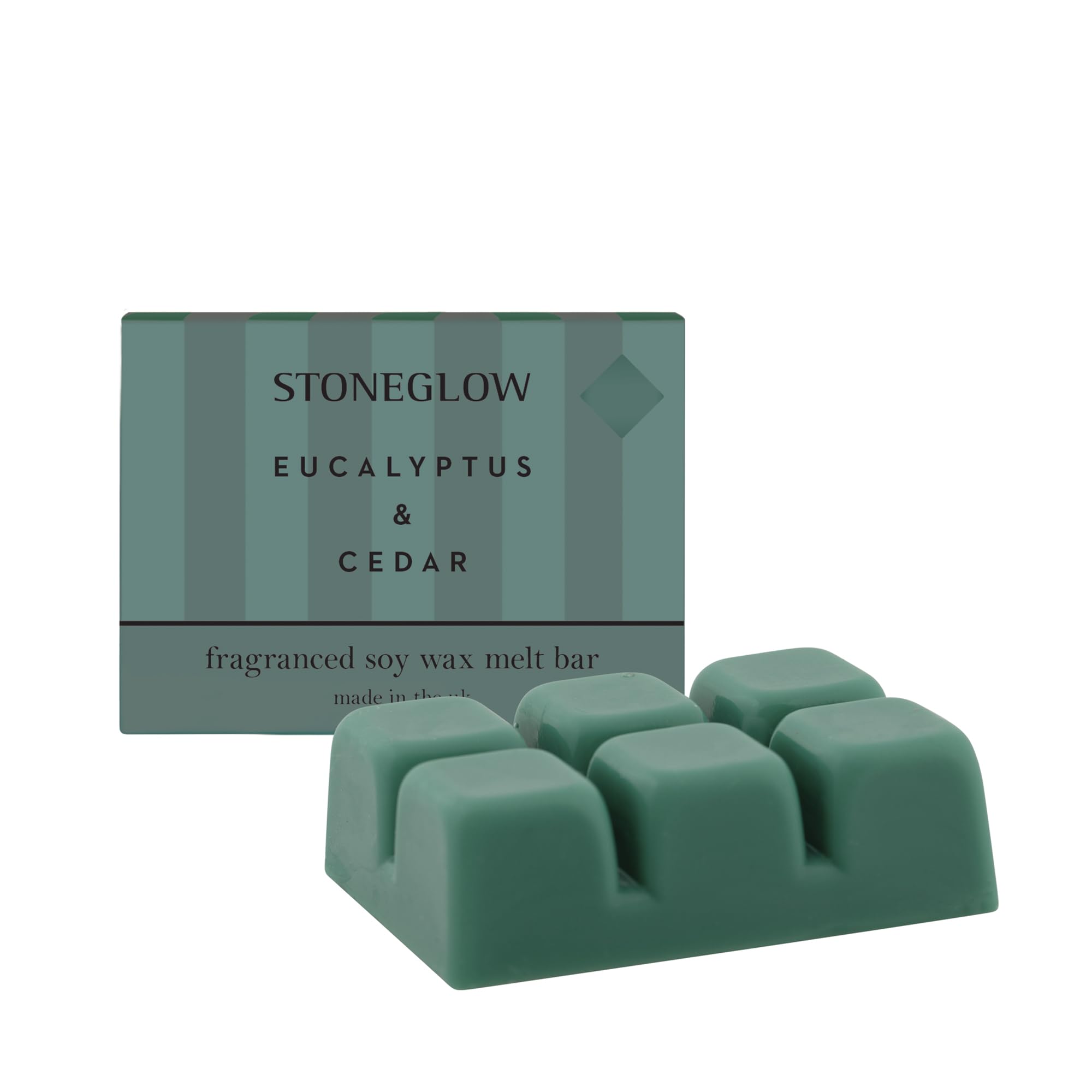 Stoneglow Modern Classics Collection - Eucalyptus & Cedar Soy Wax Melt Bar Green