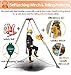JYXYXSCP Fire Fighting Rescue Tripod,Emergency Confined Space Tripod Kit w/Winch,Foldable Rescue Safe Tripod Lifting Hoist Tool (1200LBS Winch+Fall Protection)