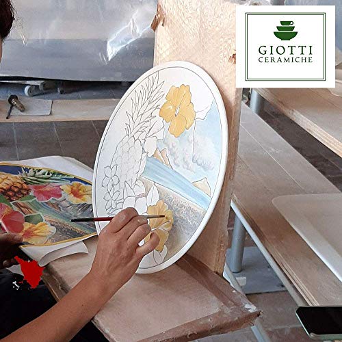 Hand-Painted Italian Ceramic Carafe - 16 Oz Sunflower and Poppy Design, Authentic Tuscan Pitcher for Wine and Water, Handmade by Giotti Ceramiche - Image 9