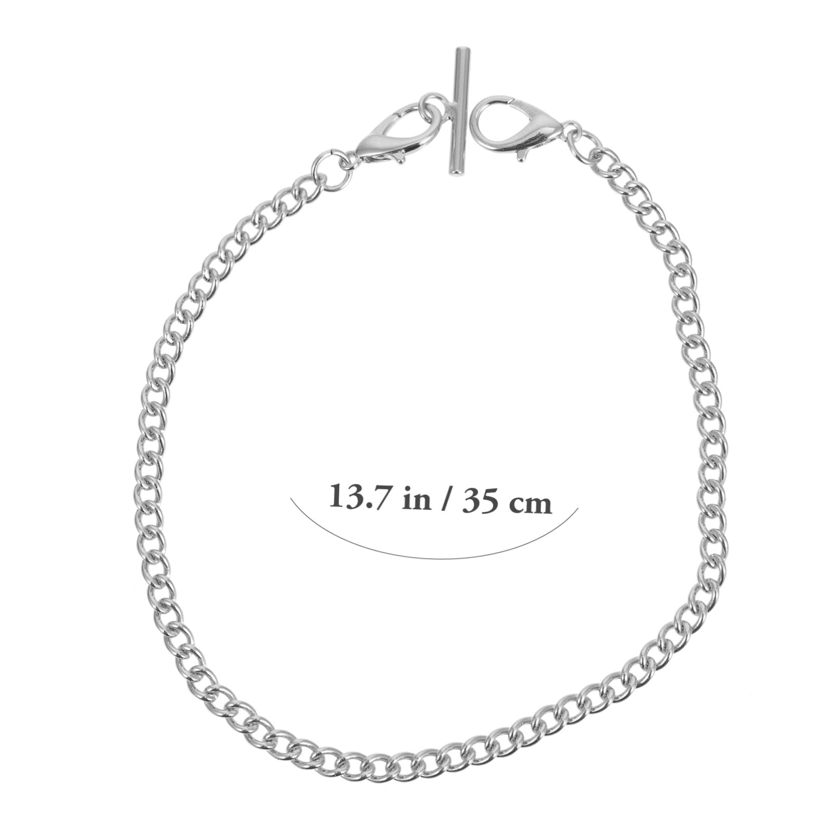 Didiseaon Men's Pocket Watch Chain Gothic t Bar Lobster Clasps Watch Link for Jeans Decor