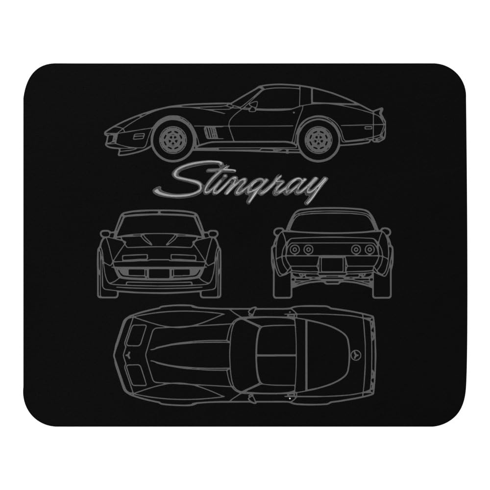 Third Generation Corvette Stingray Mouse pad for C3 Vette Enthusiasts Classic Car Owners