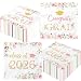 50Pcs Congrats Grad Party Napkins - Floral Graduation Party Decorations Pink Class of 2026 Graduation Paper Napkins for College High School Party Supplies