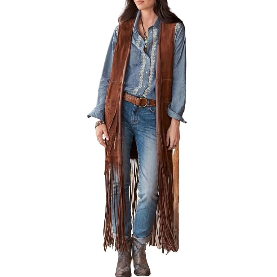 MAHIYA ジョプリン スエード フリンジベスト MAHIYA ジョプリン スエード フリンジベスト フェザーフリンジ