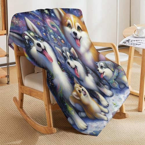 Manta para sofá de forro polar suave colcha cálida de 130 x 180 cm 5