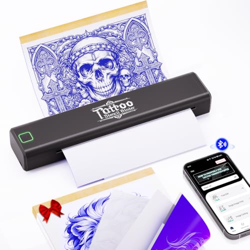 vretti P84 Tattoo Stencil Printer, Bluetooth, Wireless, Portable, Thermal