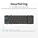 Blesid Foldable Bluetooth Keyboard with Number pad, Seamless, Ultra Light(8.3oz) Full Size Folding Wireless Keyboard with Numeric keypad, Windows, Mac OS, iOS, Android, Tablets, Laptops, PC
