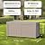 MAIUSCOLI 150 Gallon Waterproof Outdoor Storage Box,Resin Deck Box,Lockable Outside Storage Box Container for Patio Furniure,Garden,Tools (150 Gallon,Grey)