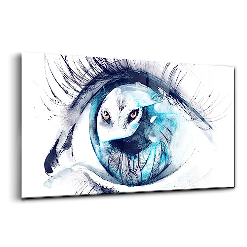 Peinture sur verre loup pour remplacer les tableaux ternes par du verre d'art