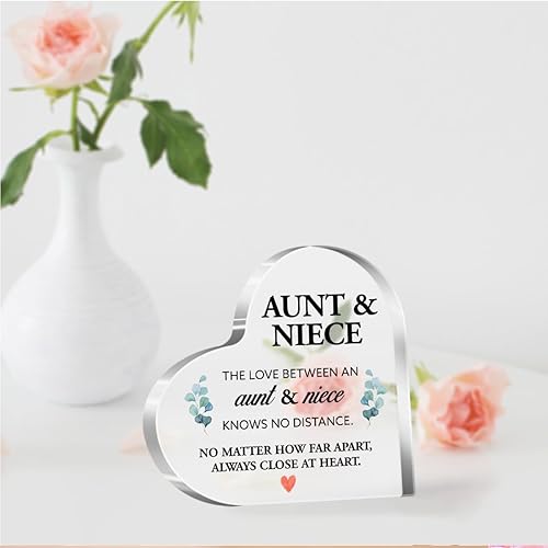 Vista 19 de Regalos para tía, regalos para tía, regalos para tías de sobrina, regalos para tía de sobrina, regalos de la mejor tía del mundo, una figura de Una