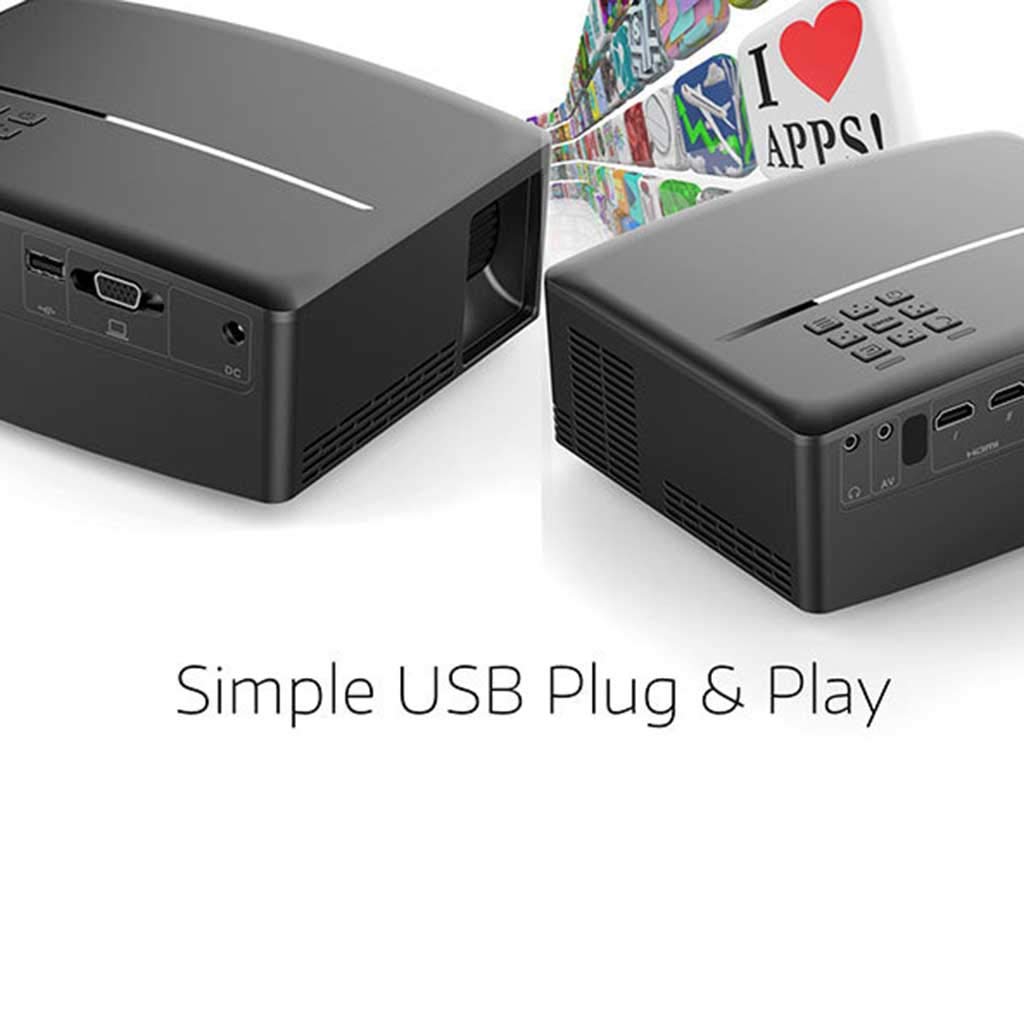 Mini Proiettore Portatile Intelligente A LED per Home Theater Supporto per Cinema Full HD 1080P 4K USB HDMI 30/120 Pollici di Proiezione