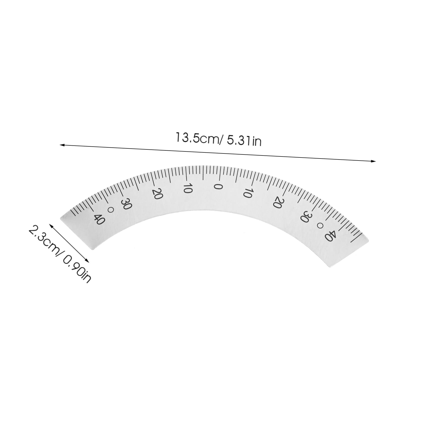 OSALADI 4pcs 45 Milling Machine Protractor Small Protractor Spacing Layout Tool Angle Ruler 45 Degree Ruler Arc Measuring Gauging Tools Arc Gauging Tools Milling Machine Scale Ruler