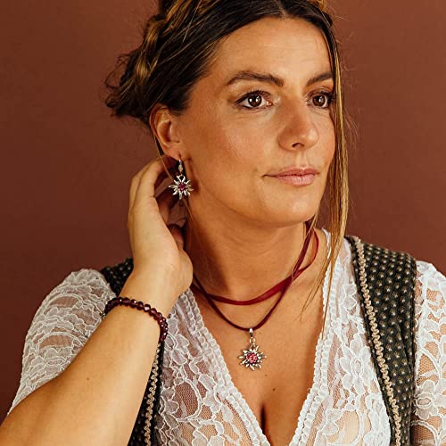 Alpenklunker Orecchini a forma di stella alpina