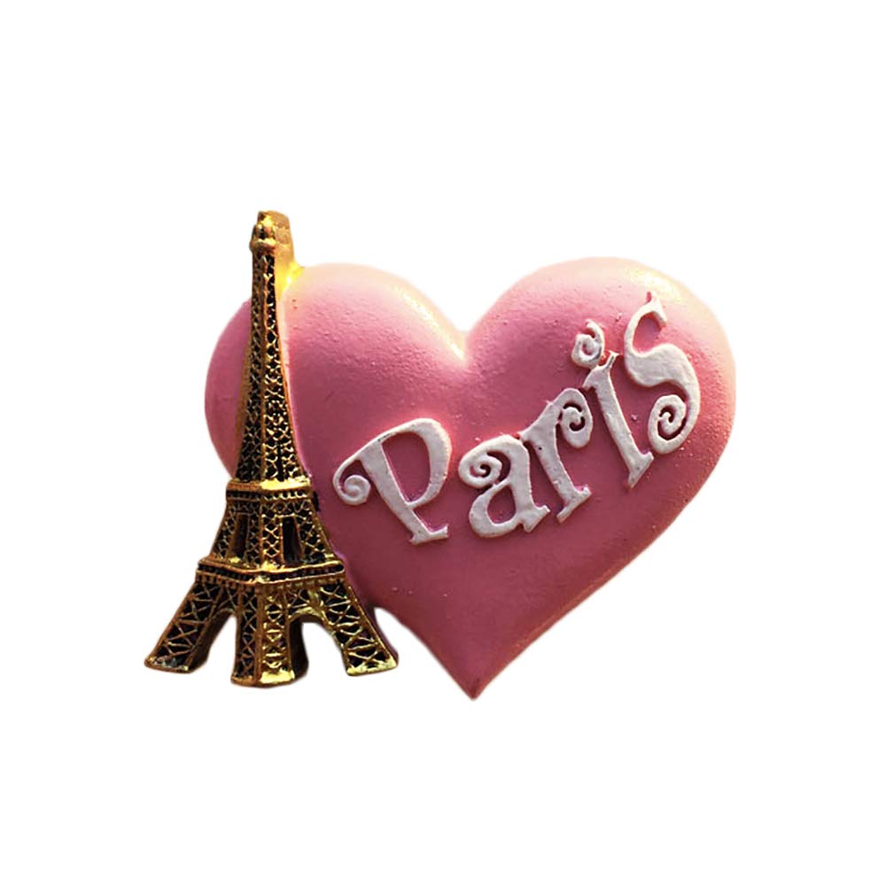 Paris France 3D Refrigerator Magnet Souvenirs Handmade Resin Magnetic Stickers Home Kitchen Decoration,Paris Fridge Magnet Collection Gift
