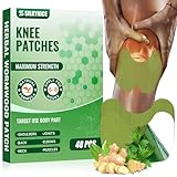 Knee Pain Relief Patch -48Pcs Pain Relief Patches Bone On Bone Extra Strength, Wormwood Menthol Herbal Patches for Relieving Back Neck Shoulder Muscle Soreness, Swelling, Stiffness,Joint Discomfort