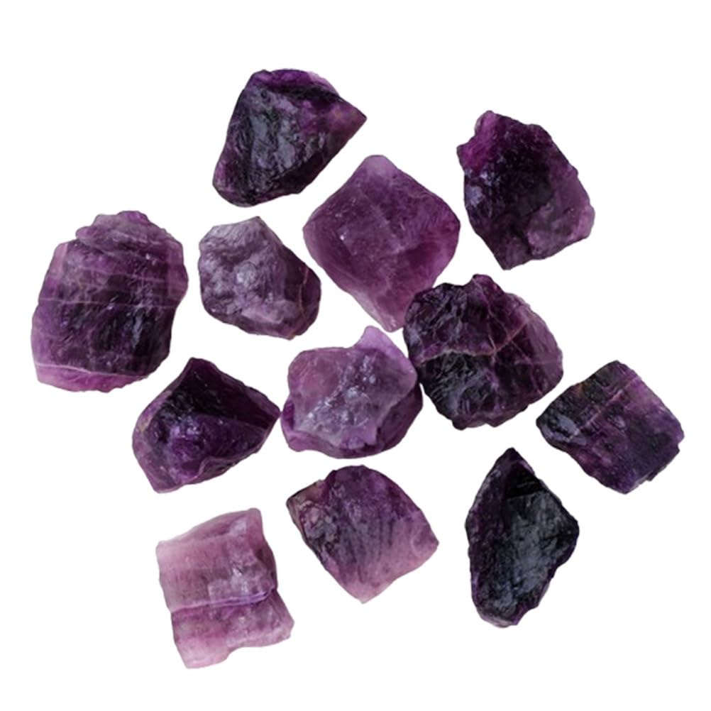 ITCLEYMDZV Purple Fluorite Crystal Rough Stone Crystals Aromatherapy for, Decor,100g,3~5cm