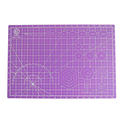 KC GLOBAL A3 (19 x 13 in.) Professional Grade Self-Healing Cutting Mat (Purple)