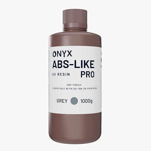 Onyx ABS-Like Pro Resin – Tough, Impact-Resistant 405nm UV Resin for 3D Printing | High Strength, Low Odor, Smooth Finish...