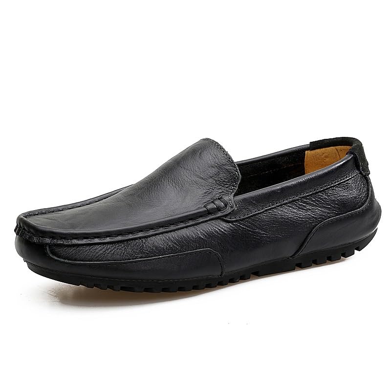 Men's Loafers Shoes Solid Color Faux Leather Boat Shoes Flat Heel Comfortable Slip Resistant Party Slip-on