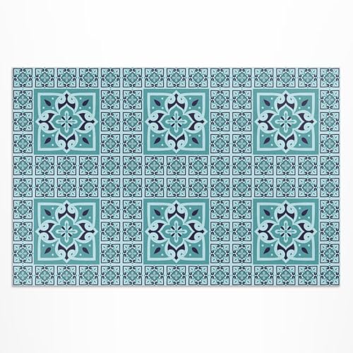 Tapis vinyle imperméable 140x210 cm résistant décoloration UV