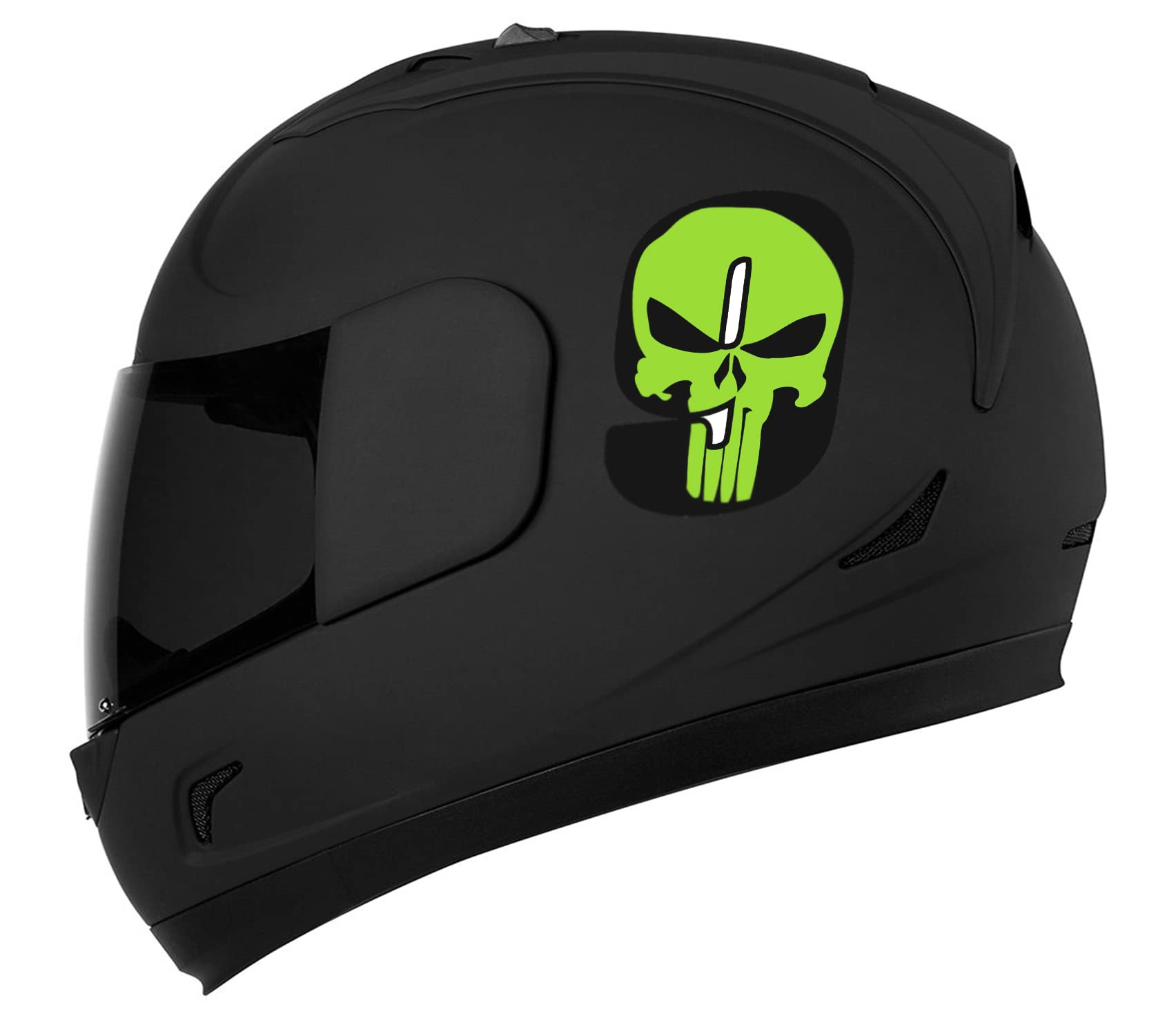 Adesivo Tuning Teschio Per Moto/Auto, Numero 9 N 259, Vinile Laminato 7x10cm, Made In Germany
