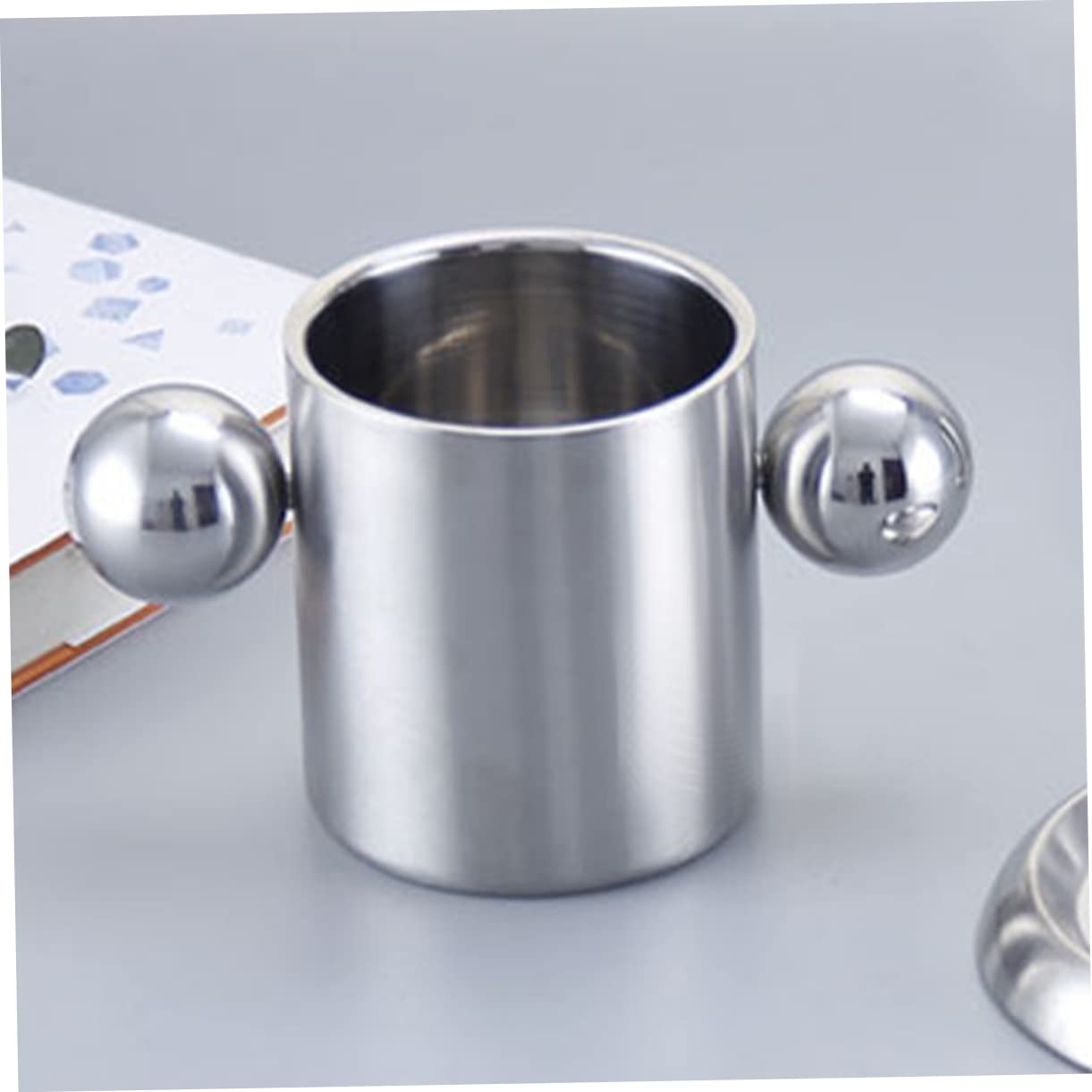 UPKOCH 2 Stück Doppelwandiger Becher Aus Edelstahl Trinken Camping Tassen Wanderwasserbecher Mit Wasserbecher Aus Edelstahl Lagerbecher Rostfreie Tasse Rostfreier Stahl