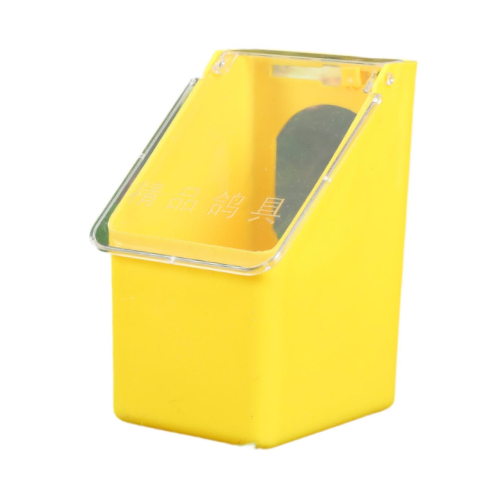 predolo Comedero para Palomas, tórtolas y pájaros. Dispensador de Comida Colgante para y periquitos, Amarillo